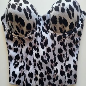 Leopard Print Victoria Secret Bustier
